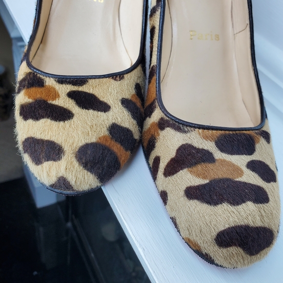 AUTHENTIC CHRISTIAN LOUBOUTIN LEOPARD HEELS - Picture 8 of 8